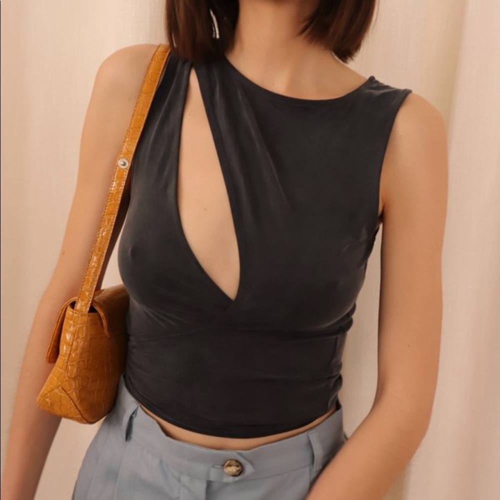 Paloma Wool Red Name tie tank top
